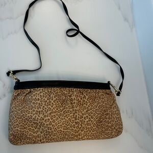 Vintage Leopard Print Crossbody Bag